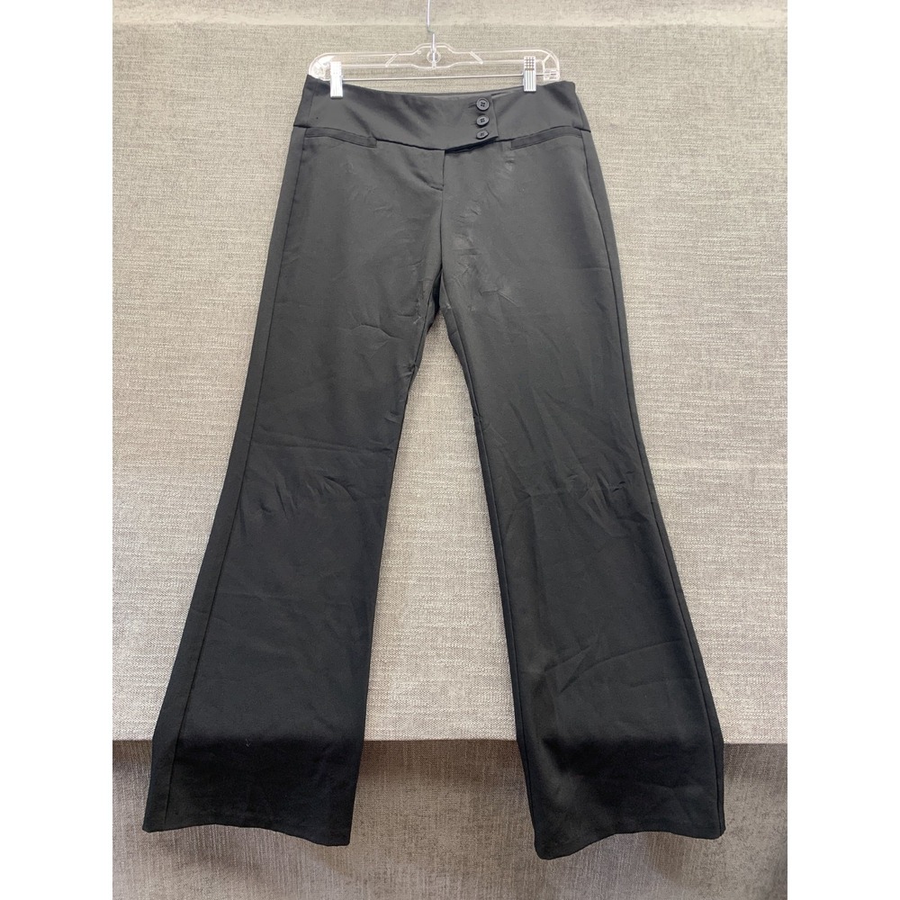 Joe B By Joe Benbasset Dress Pants Womens 32W Black Stretch Formal Bootcut Leg